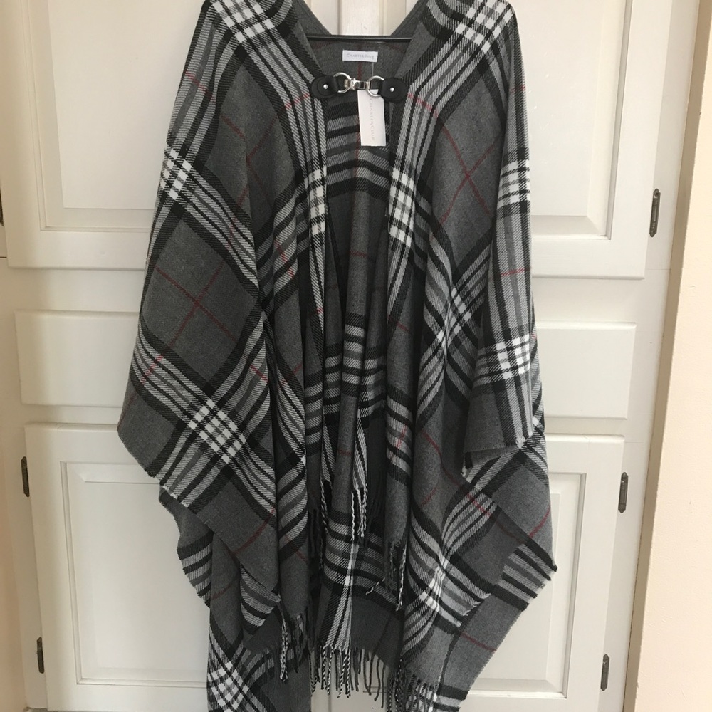 Plaid Poncho